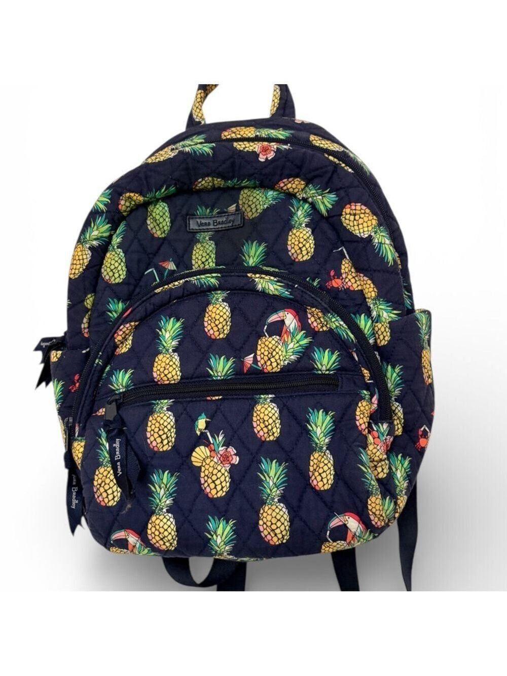 Vera Bradley Small Pineapple Print Backpack - Dark Blue